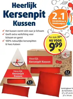Lucovitaal Heerlijk Kersenpit Kussen aanbieding