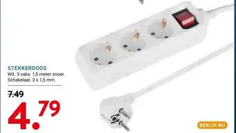 Kluswijs STEKKERDOOS aanbieding