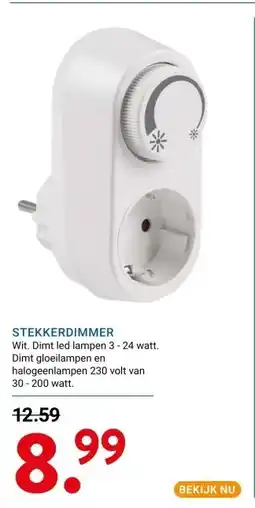 Kluswijs STEKKERDIMMER aanbieding