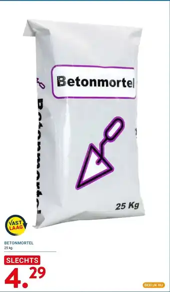 Kluswijs BETONMORTEL aanbieding