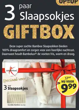 Lucovitaal 3 paar Slaapsokjes GIFTBOX aanbieding