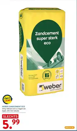 Kluswijs WEBER ZANDCEMENT ECO aanbieding