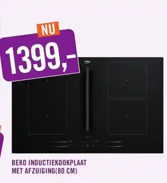 BEKO INDUCTIEKOOKPLAAT MET AFZUIGING