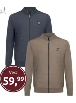 Jola Mode Vest stonecast taupe aanbieding
