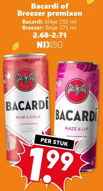 CoopCompact Bacardi of Breezer premiven aanbieding