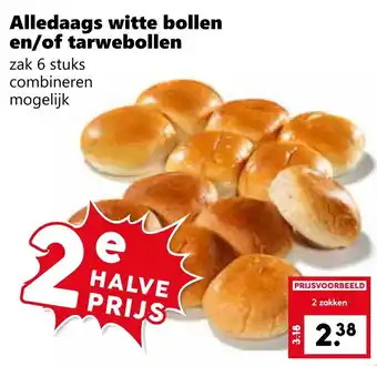 CoopCompact Alledaags witte bollen en/of tarwebollen aanbieding