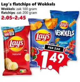 CoopCompact Lay's flatchips of Wokkels aanbieding