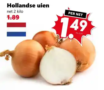 Coop Hollandse uien aanbieding