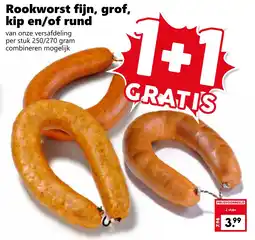 Coop Rookworst fijn, grof, kip en/of rund aanbieding
