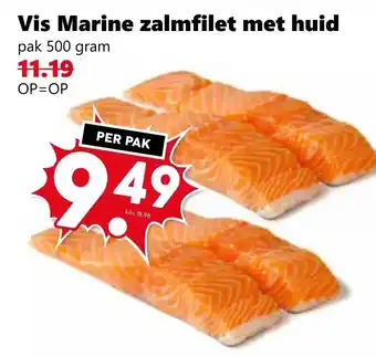 Coop Vis Marine zalmfilet met huid aanbieding