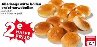Coop Alledaags witte bollen en/of tarwebollen aanbieding
