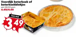 Coop Voordijk boterkoek of boterkoekblokjes aanbieding
