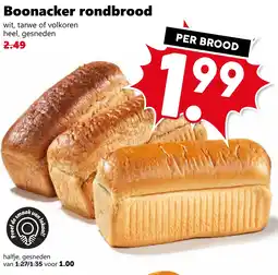 Coop Boonacker rondbrood aanbieding