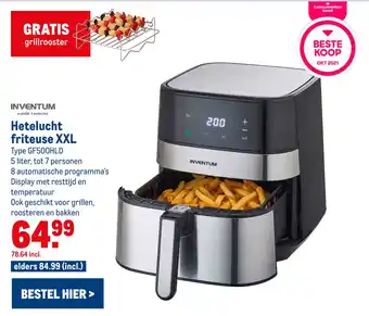 Makro Inventum Hetelucht friteuse XXL aanbieding