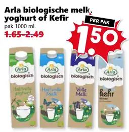 Coop Arla biologische melk yoghurt of Kefir aanbieding