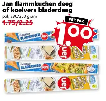 Coop Jan flammkuchen deeg of koelvers bladerdeeg aanbieding