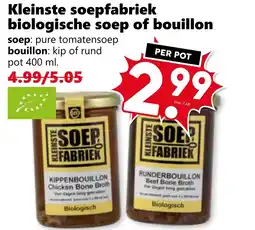 Coop Kleinste soepfabriek biologische soep of bouillon aanbieding