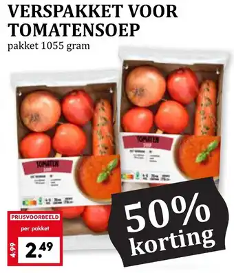 Coop VERSPAKKET VOOR TOMATENSOEP aanbieding