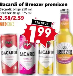 Coop Bacardi of Breezer premixen aanbieding