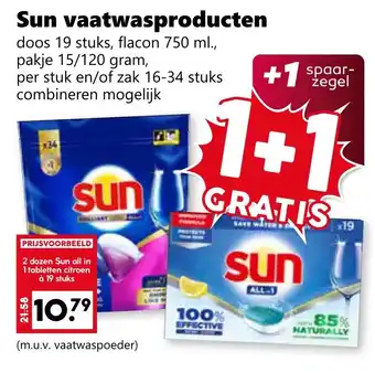 Coop Sun vaatwasproducten aanbieding