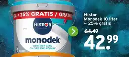 GAMMA Histor Monodek 10 liter + 25% gratis aanbieding