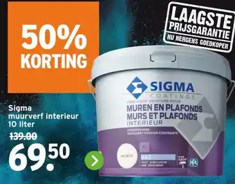 GAMMA Sigma muurverf interieur aanbieding