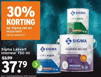 GAMMA Sigma Lakverf interieur aanbieding