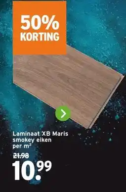 GAMMA Laminaat XB Maris smokey eiken aanbieding