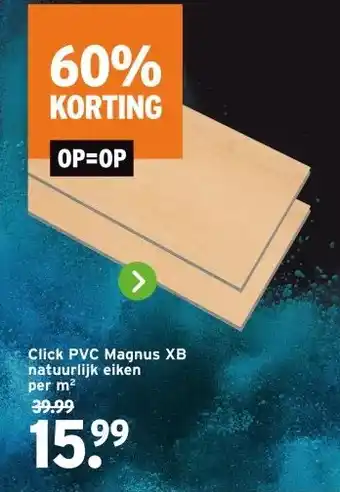 GAMMA Click PVC Magnus XB natuurlijk eiken aanbieding