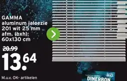 GAMMA GAMMA aluminum jaloezie 201 wit 25 mm aanbieding