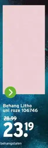 GAMMA Behang Litho uni roze 106746 aanbieding