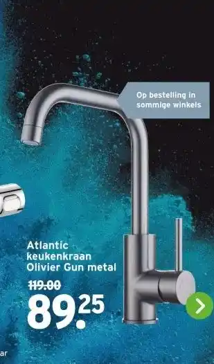 GAMMA Atlantic keukenkraan Olivier Gun metal aanbieding