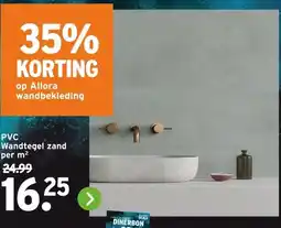 GAMMA PVC Wandtegel zand aanbieding