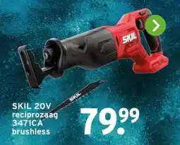 GAMMA SKIL 20V reciprozaag 3471CA brushless aanbieding