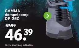 GAMMA GAMMA dompelpomp DP 250 aanbieding