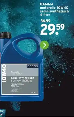 GAMMA GAMMA motorolie 10W40 semi-synthetisch aanbieding