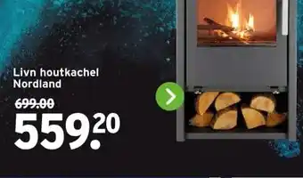 GAMMA Livn houtkachel Nordland aanbieding