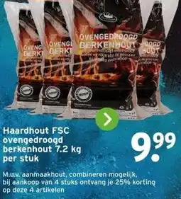 GAMMA Haardhout FSC ovengedroogd berkenhout 7.2 kg aanbieding