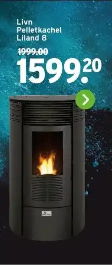 GAMMA Livn Pelletkachel Liland 8 aanbieding