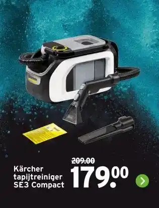 GAMMA Kärcher tapijtreiniger SE3 Compact aanbieding