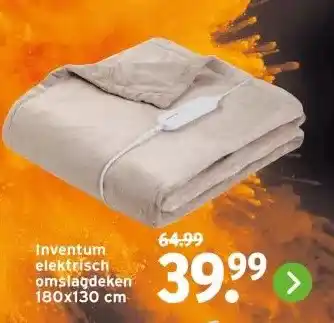 GAMMA Inventum elektrisch omslagdeken aanbieding