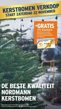 GAMMA DE BESTE KWALITEIT NORDMANN KERSTBOMEN aanbieding