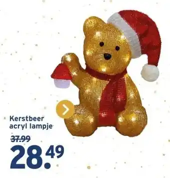GAMMA Kerstbeer acryl lampje aanbieding