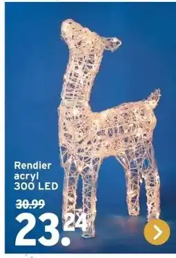 GAMMA Rendier acryl 300 LED aanbieding