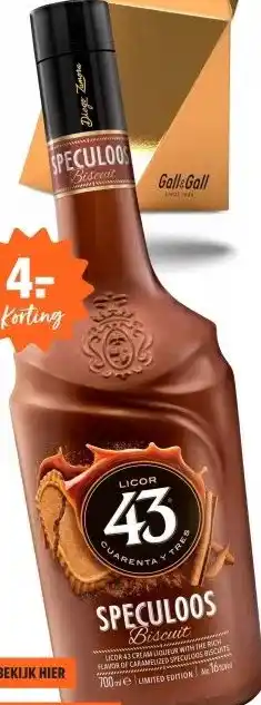 Gall & Gall Licor 43 Speculoos 70CL aanbieding