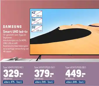 Makro Samsung Smart Uhd Led-Tv aanbieding