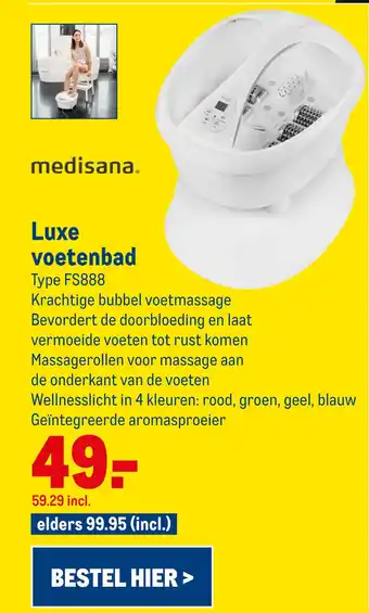 Makro Medisana Luxe Voetenbad aanbieding