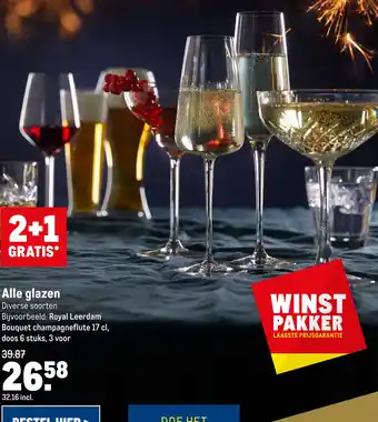 Makro Alle glazen aanbieding