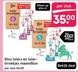 Etos Etos luiers en luier- broekjes maandbox aanbieding