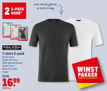 Makro T-shirt 2-pack aanbieding